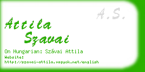 attila szavai business card