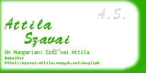 attila szavai business card